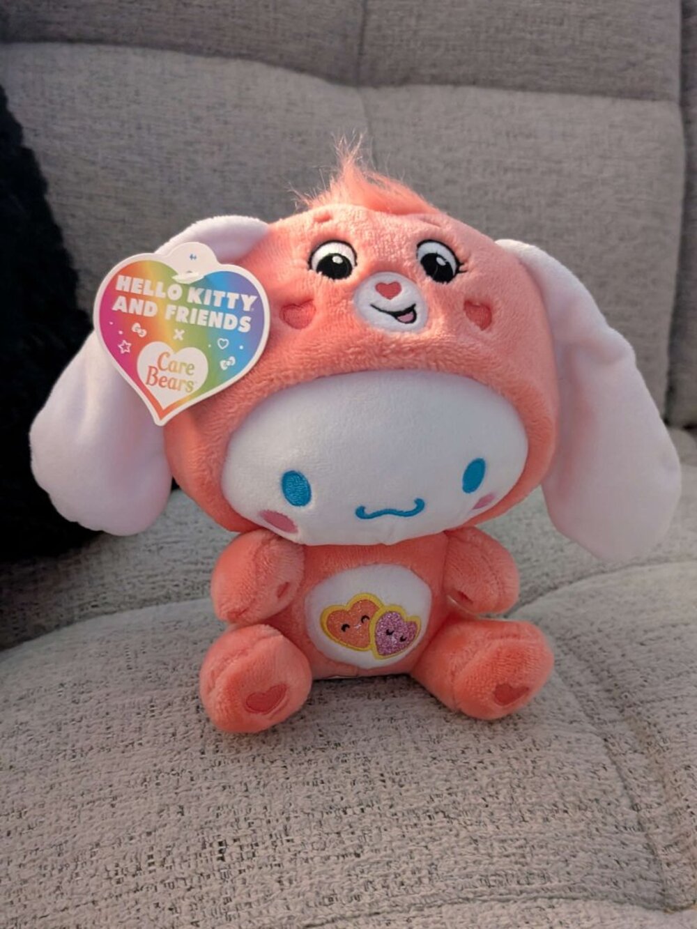 NWT Hello Kitty & Friends x Care Bears Cinnamoroll Love-A-Lot Bear Plush